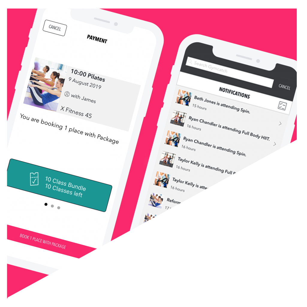 Fitness business management and class booking software Gymcatch