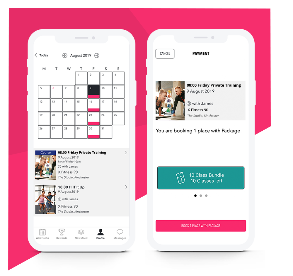 Personal trainer booking and scheduling software - Gymcatch