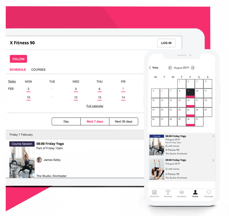 Yoga class booking and scheduling system Gymcatch